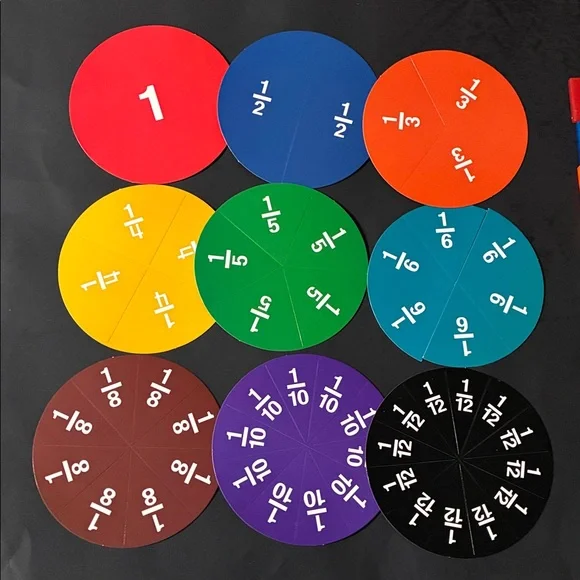 Hand2Mind - FRACTION TILES & CIRCLES SETS (102 pieces) - Picture 3 of 11